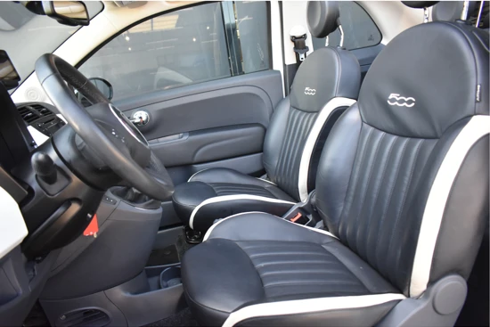 Fiat 500C 1.2 Lounge | Vol-Leder | Navigatie | Climate Control | Parkeersensoren 16" LMV | Bluetooth !!