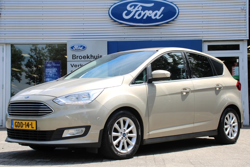 Ford C-MAX 1.0 TITANIUM | NAVI | CLIMA | CRUISE | AUTO. INPARKEREN | PARK SENS V+A | LM. VELGEN | TREKHAAK | PRACHTIGE STAAT!