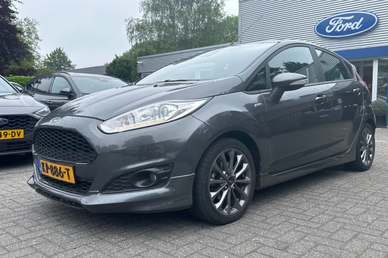 Ford Fiesta 1.0EB ST-LINE | NAVI | CLIMA | VOORRUITVERWARMING | CRUISE | PARK SENS | 17' LM. VELGEN | TREKHAAK