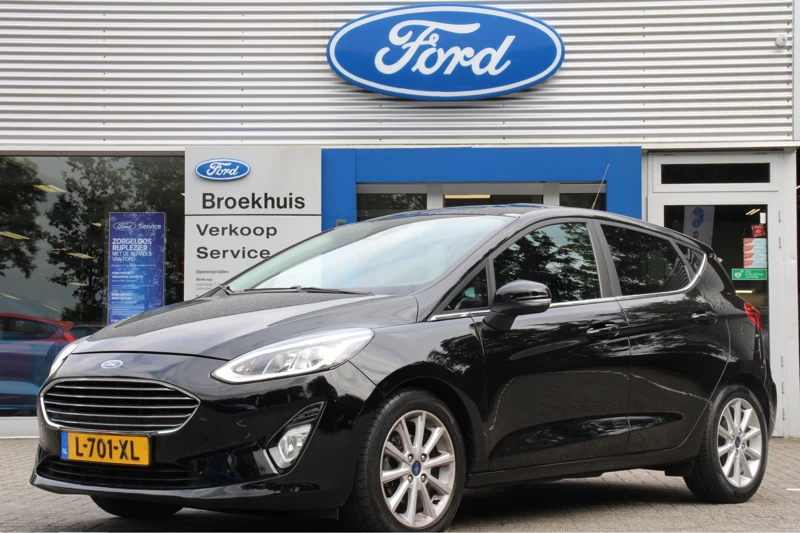 Ford Fiesta 1.0EB TITANIUM AUTOMAAT | DEALER OH! | NAVI | CLIMA | CRUISE | B&O AUDIO | PARK SENS | LM. VELGEN