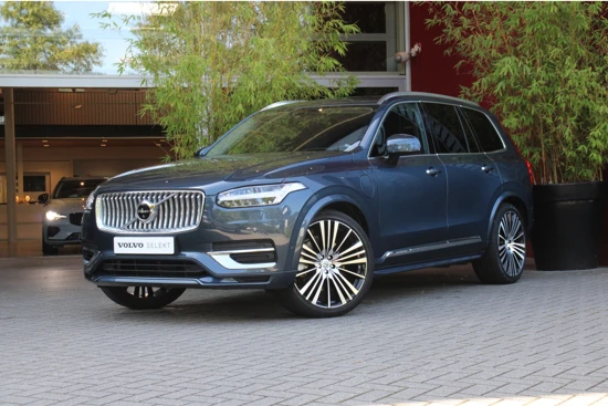 Volvo XC90 T8 Recharge AWD Ultimate Bright | Luchtvering | Trekhaak | 360 Camera | Head-up | Harman/Kardon | 22" Velgen