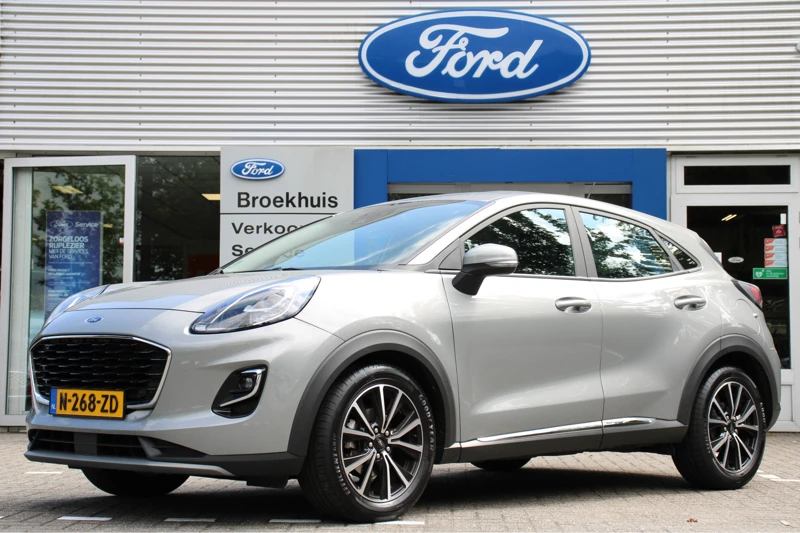 Ford Puma 1.0EB HYBRID TITANIUM I 1e EIGENAAR! I DEALER OH! I NAVI I CRUISE I PARK SENS I APPLE CARPLAY + ANDROID AUTO