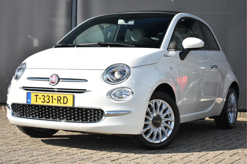 Fiat 500C 1.0 Hybrid Dolcevita | Navi by App | Cruise Control | Airco | Bluetooth | 15"LMV | !!