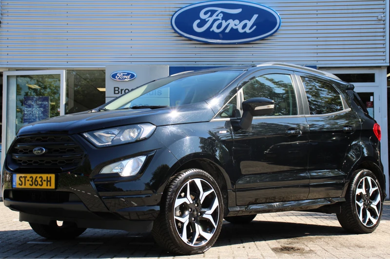 Ford EcoSport 1.0EB ST-LINE BLACK | NL-AUTO! | LEDER/ALCANTARA | NAVI | CAMERA | CLIMA | WINTERPACK | CRUISE | B&O | BLIS | PARK SENS V+A | 18