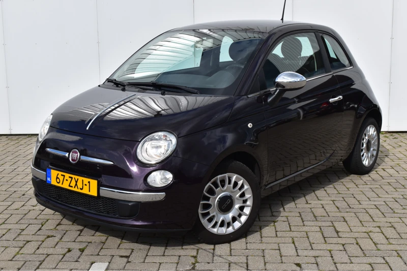 Fiat 500 0.9 TwinAir Easy #Paars! #Bella!! #LageKM!