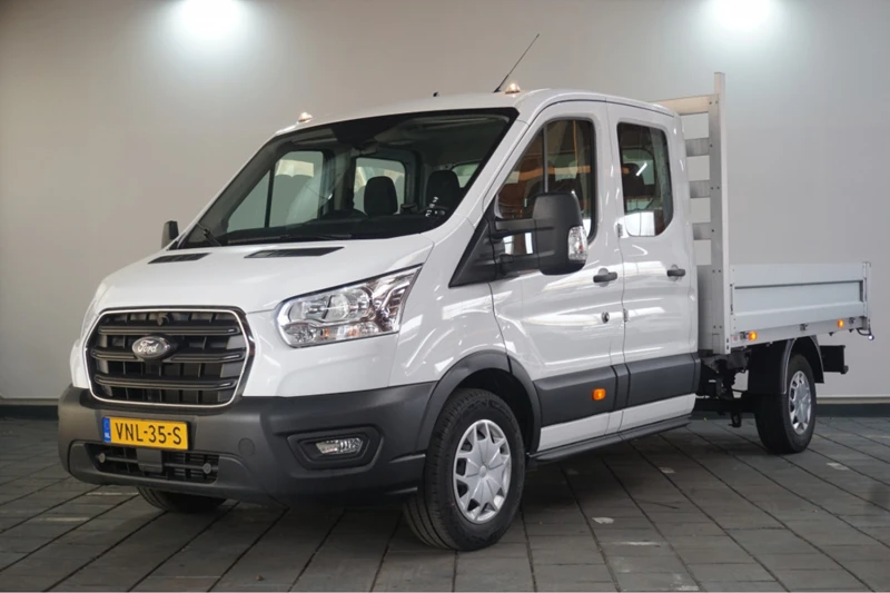 Ford Transit 350 2.0 TDCI L3H1 DC Trend Pickup | 7-Persoons Dubbel Cabine | Trekhaak | Cruise Control | DAB | Op Voorraad, Snel leverbaar |