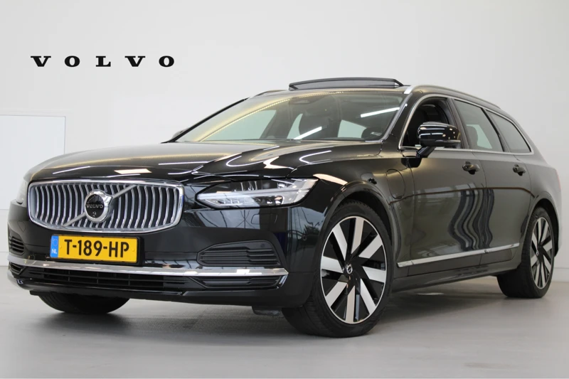 Volvo V90 T6 350PK AWD Ultimate Bright | Massage | B&W Audio | Luchtvering | Trekhaak | Nappa | Kinderzitje