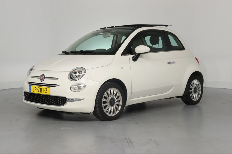 Fiat 500 0.9 TwinAir Turbo Lounge | Leder | Open Dak | Bluetooth | Navigatie | Airco | Lichtmetalen Velgen