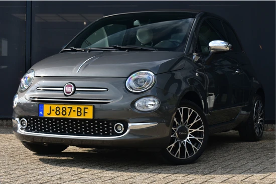 Fiat 500C 1.0 Hybrid Star | Navigatie | Parkeersensoren | Climate Control | 16"LMV | Airco | Half-Leder | Chrome | !!