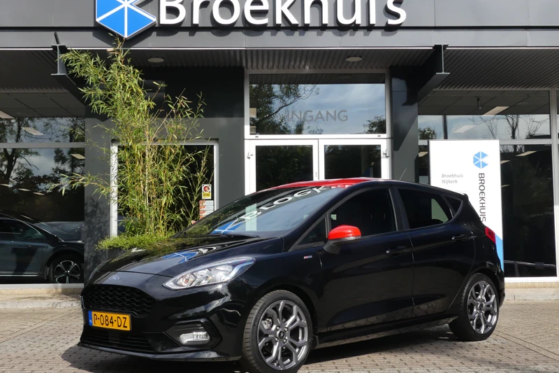 Ford Fiesta 1.0 EcoBoost 100PK ST-Line Automaat | NAVI | STOEL+STUUR+VOORRUITVERWARMING | DODEHOEKDETECTIE |