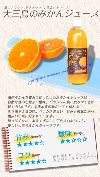 愛媛県産 島みかん ジュース 3種類セット 500ml×12本 の画像 2枚目