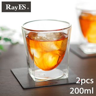 RayES（レイエス）　スクエア　ダブルウォールグラス　RDS-004　200ml RayES（レイエス）のサムネイル画像 4枚目