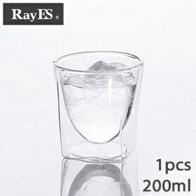 RayES（レイエス）　スクエア　ダブルウォールグラス　RDS-004　200ml RayES（レイエス）のサムネイル画像 1枚目