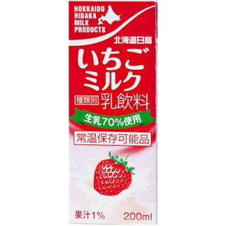 いちごミルク200ml×24本 北海道日高乳業のサムネイル画像