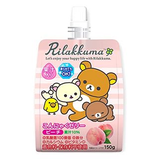 リラックマ こんにゃくゼリー ピーチ味 　6個セット 株式会社 ヨコオデイリーフーズのサムネイル画像