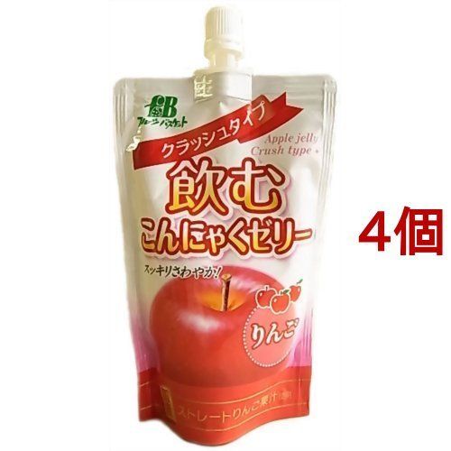 飲むこんにゃくゼリー りんご　4袋セット 株式会社フルーツバスケットのサムネイル画像 1枚目