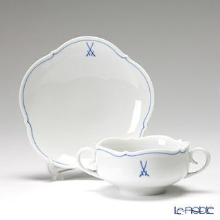 マイセン (Meissen) ホワイトマイセン スープカップ&ソーサー の画像 3枚目