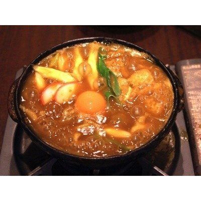 手打ち カレー煮込みうどん の画像