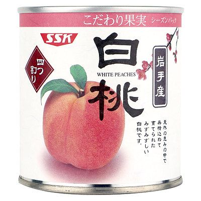 こだわり果実白桃4つ割り 295g　3缶セット 清水食品株式会社のサムネイル画像 1枚目