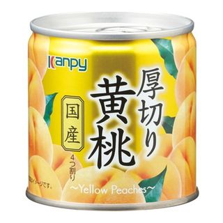 カンピー 国産厚切り黄桃 195g×12個入 加藤産業株式会社のサムネイル画像