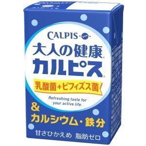 大人の健康・カルピス 乳酸菌＋ビフィズス菌＆カルシウム・鉄分(125ml*24本入)の画像