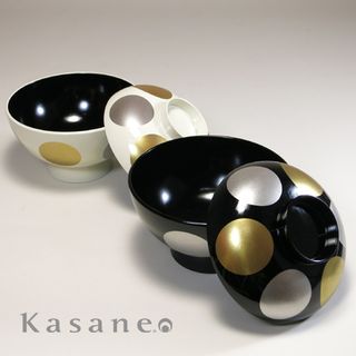 Kasane 吸物椀 日月 柄入りの画像 3枚目