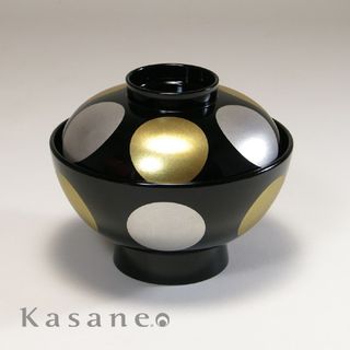 Kasane 吸物椀 日月 柄入りの画像 1枚目