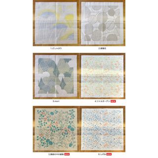 北の模様帖 ナプキン100枚セット 点と線模様製作所 岡理恵子　の画像 3枚目