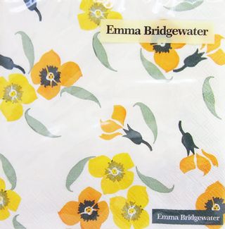 yellow wall flower ペーパーナプキン 5枚入 Emma Bridgewater（エマブリッジウォーター）のサムネイル画像 1枚目