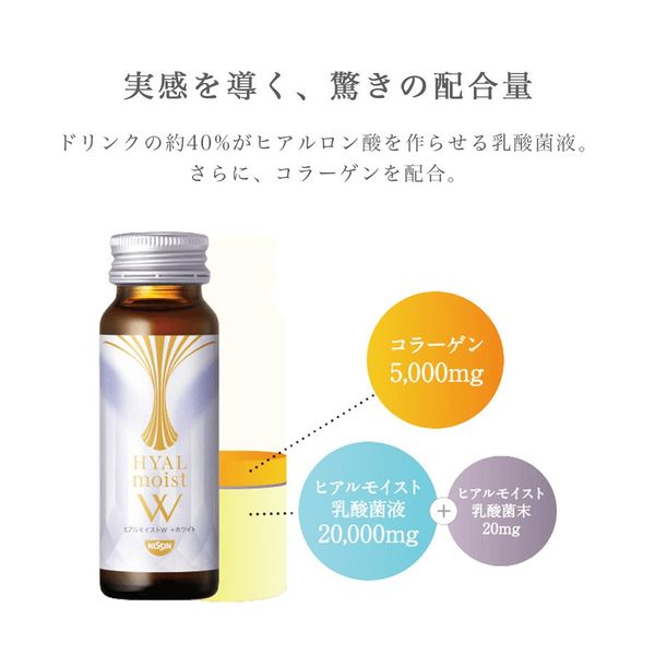 ヒアルモイストW 50ml×10本  日清食品のサムネイル画像 2枚目