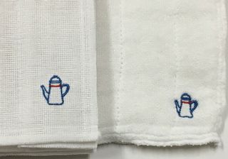 かや生地ふきん刺繍の画像 2枚目