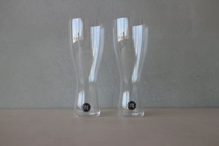 松徳硝子 うすはり 鼓 ビールグラス(ピルスナー)木箱2Pの画像 1枚目