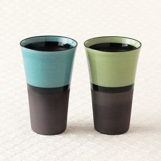 たち吉 ペアビアタンブラー 和楽の画像 1枚目