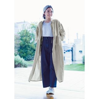 3WAY割烹着リラックスローブの画像 3枚目