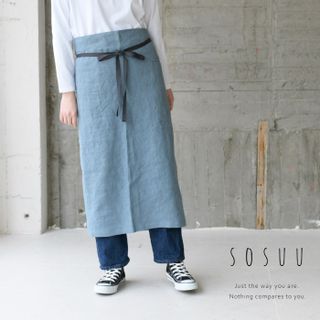 ベルギーリネン サロンエプロン SOSUU（ソスウ）のサムネイル画像 1枚目