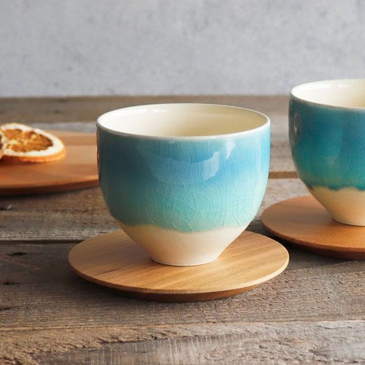 作山窯　藍　グラデーション　煎茶 カップ  SAKUZAN（サクザン）のサムネイル画像 1枚目