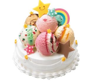 31デコケーキ カラフル☆ポップ サーティワンアイスクリームのサムネイル画像 1枚目