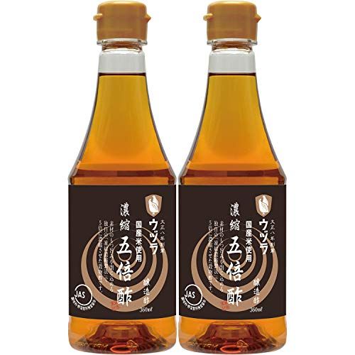 ウヅラ酢 濃縮五倍酢 360ml ×2本の画像