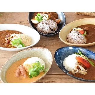 ナチュラルオーバルカレー皿＆パスタ皿5色セットの画像 1枚目