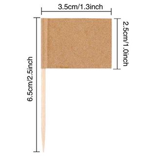 Artibetter 楊枝 ケーキトッパー 旗のつまようじ の画像 2枚目