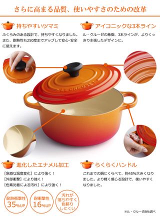 シグニチャー ココット・ジャポネーズ 24cm LE CREUSET（ル・クルーゼ）のサムネイル画像 3枚目