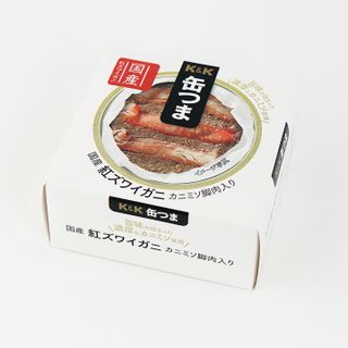 国産紅ズワイガニカニミソ脚肉入り K&K缶つまのサムネイル画像 1枚目