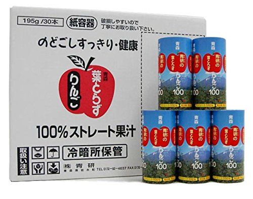 葉とらずりんごジュース（195ｇ×30） 青研のサムネイル画像 3枚目