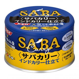 やさしい味わいのインドカリー仕立てのサバカリ―缶詰 清水食品株式会社のサムネイル画像 1枚目