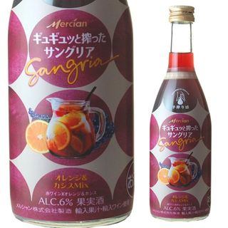 メルシャン ギュギュッと搾ったサングリアオレンジ&カシスMiX 400ml シャトーメルシャンのサムネイル画像 1枚目