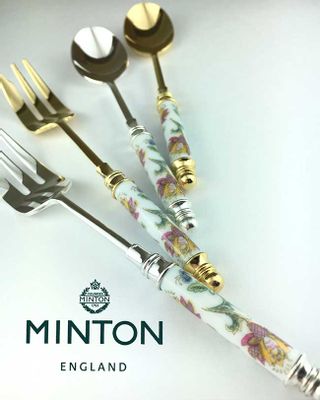 MINTON(ミントン) ハドンホール(ショートハンドル) ティースプーン2pcs.セットの画像 2枚目