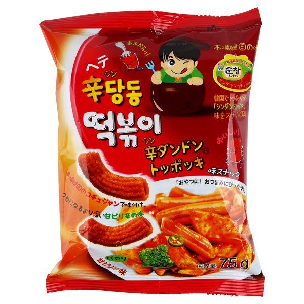 【韓国】辛ダンドン トッポッキ味スナック ヘテパシフィックのサムネイル画像 1枚目
