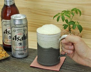 信楽焼 ビールジョッキ 500ml 夢源陶房（ムゲントウボウ）のサムネイル画像 1枚目