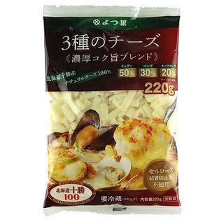 よつ葉北海道十勝100 ３種のチーズ 濃厚コク旨ブレンド（220g） よつ葉乳業のサムネイル画像