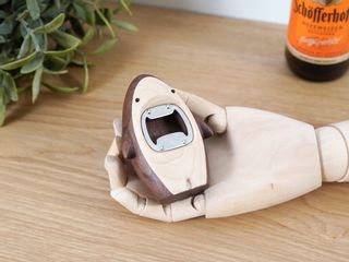 Bottle Opener / SHARK / 木製栓抜きの画像 2枚目